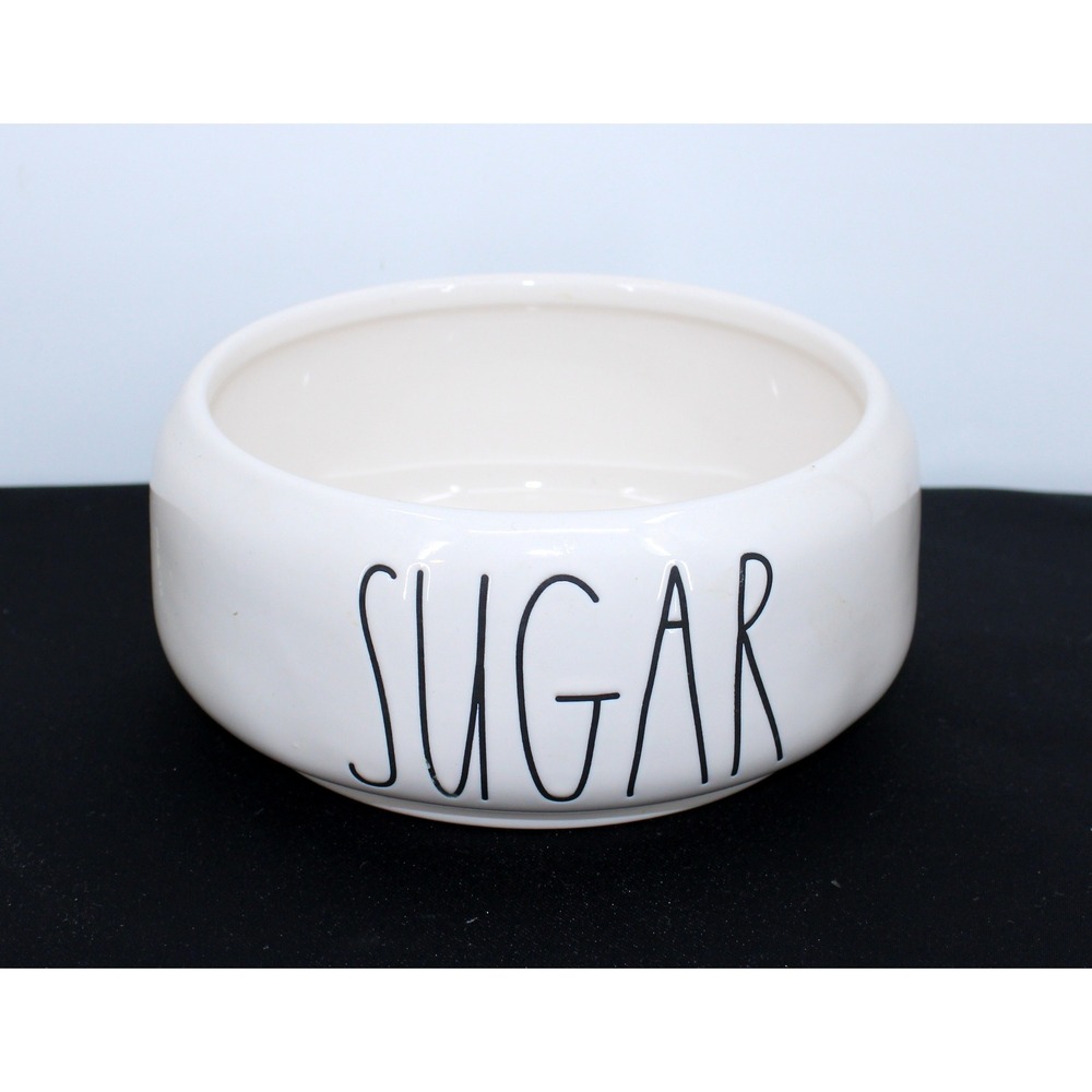 Rae Dunn Sugar Bowl White Ceramic Artisan Collection by Magenta Farmhouse Decor